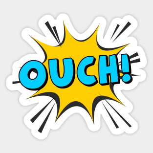 ouch Sticker